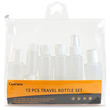 Miami CarryOn TSA Approved 13 Piece Travel Bottle Set for Liquids