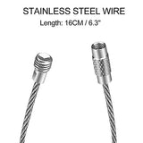 Luggage Tags, LLFSD Metal Suitcase Tags Travel Bag ID Identifier Luggage Tag (Silver 6-Pack)