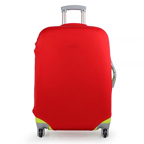 Washable Foldable Luggage Cover Protector Fits 20/24/28 Inch Suitcase Protective Covers (28", Red)