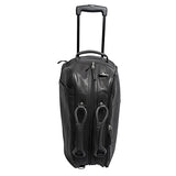 Canyon Outback Wildcat Canyon 20-Inch Rolling Leather Duffel Bag, Black, One Size