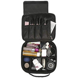 Travel Makeup Organizer Case, Portable Women Cosmetic Storage Bag, Train Case for Cosmetics