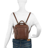 the sak unisex adult Women's Loyola Leather Mini Backpack, Teak, One Size US