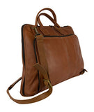 Latico Leathers Heritage Collection Slim Top-Zip Briefcase , Authentic Luxury Leather, Designer