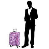 Atlantic Ultra Lite 4 | 21 and 24-Inch Expandable Spinners, Travel Pillow (Surf Purple)