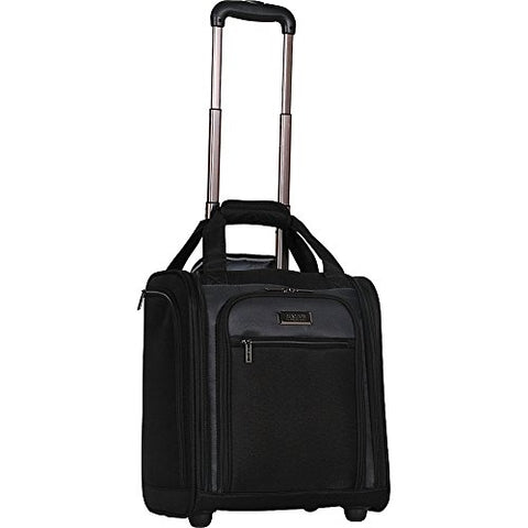 Kenneth Cole Reaction 1200D Polyester 2-Wheel Underseater / Carry On, Black
