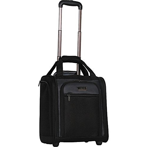 Kenneth Cole Reaction 1200D Polyester 2-Wheel Underseater / Carry On, Black