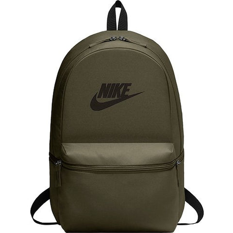 Nike Backpack Unisex Heritage Sportswear (One Size, Olive Canvas/Black)