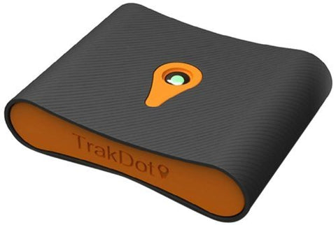 Trakdot Luggage Tracker, Black/Orange, One Size