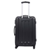 3 Pcs Luggage Set Multi-Directional Wheels Travel Suitcase Size 20" 24" 28" | Black