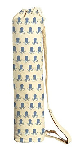Watercolor Octopus Pattern Printed Canvas Yoga Mat Bags Carriers Was_41