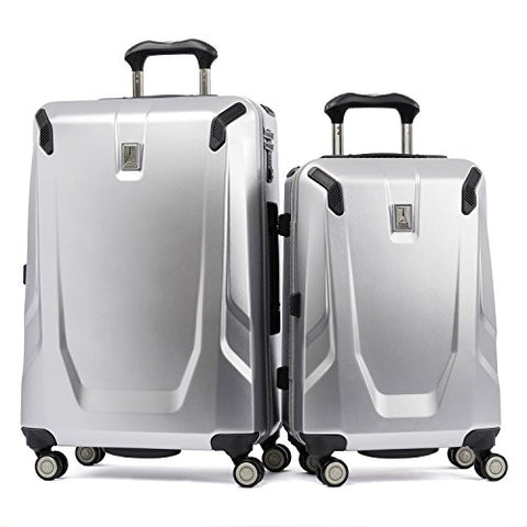 Travelpro Crew 11 2 Piece Set (21" And 25"  Hardside Spinners), Silver