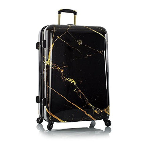 Heys America Unisex Portoro Marble 30" Spinner Black/Gold One Size