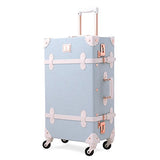 Unitravel Travel Luggage Spinner Wheels Vintage Cute Suitcase For Women Carry On