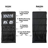 Suitcase Organizer | Durable Portable Travel Packing System Hanging Luggage Cube (Black)