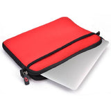 Kroo Nd13Scr1 13.3" Messenger Style Neoprene Bag Case With Front And Rear Pockets, Red