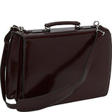 Jack Georges Mens [Personalized Initials Embossing] Elements Briefcase in Black