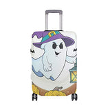 Luggage Cover Suitcase Ghost With Hat And Lantern Luggage Cover Travel Case Bag Protector for Kid