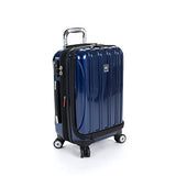 Delsey Luggage Aero 3 Piece Polycarbonate Hardside Spinner Luggage Set,Cobalt,One Size