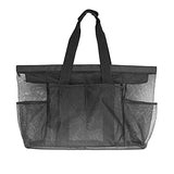 Ocim XXL Mesh Beach Bag, Extra Large Oversized Tote Bag with Zipper and Pockets