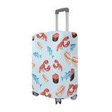 GIOVANIOR Fish And Cancer Luggage Cover Suitcase Protector Carry On Covers