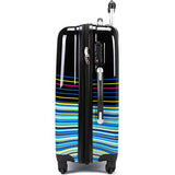 Maui and Sons Stripes Expandable Hardside Spinner Luggage with TSA Lock (24")