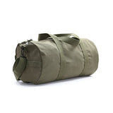 US NAVY Text Army Sport Heavyweight Canvas Duffel Bag in Olive & Black, Medium