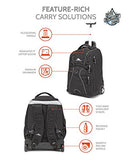High Sierra Freewheel Wheeled Laptop Backpack, Black