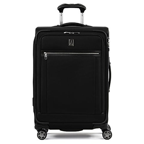 Travelpro Luggage Platinum Elite 25" Expandable Spinner Suitcase W/Suiter, Shadow Black