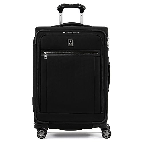 Travelpro Luggage Platinum Elite 25" Expandable Spinner Suitcase W/Suiter, Shadow Black