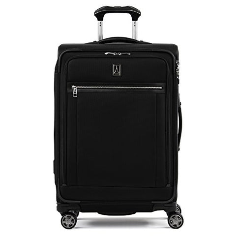 Travelpro Luggage Platinum Elite 25" Expandable Spinner Suitcase w/Suiter, Shadow Black