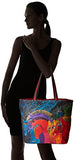 Laurel Burch Shoulder Tote Zipper Top, 19-Inch By 7-Inch By 15-Inch, Wild Horses Of Fire