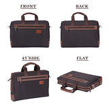 Banuce 15 inch Laptop Tablet Bag Oxford Nylon Waterproof Business Messenger Briefcase for Men