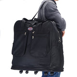 Tangkula 40" Rolling Wheeled Duffel Bag Spinner Suitcase Spinning Luggage Black New