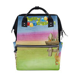 Backpack Easter Egg Rabbits Colorful Chocolate Mens Laptop Backpacks Hiking Bag School Daypack