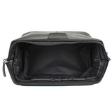 Carlucci Elite Leather Toiletry Kit - Black