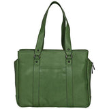 Kenneth Cole Reaction Hit Women's Pebbled Faux Leather Triple Compartment 15" Laptop Business Tote, Kelly Green
