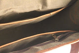 HLC Leather Unisex Real Leather Messenger Bag for Laptop Briefcase Satchel …