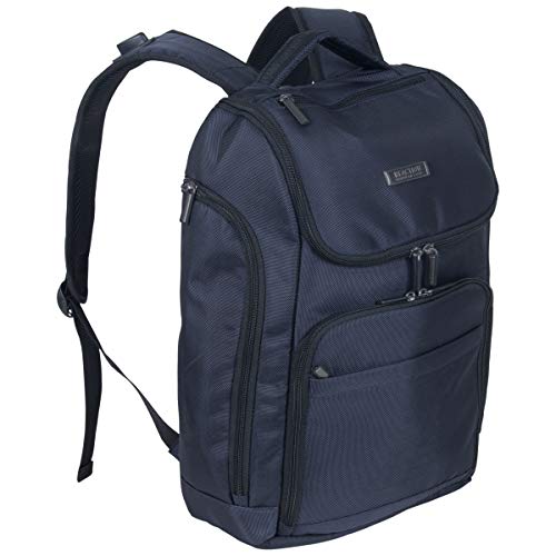 Kenneth Cole Reaction Top Zip Laptop with USB Port (RFID) Backpack, Navy One Size