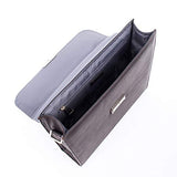 Bugatti Sartoria Small Leather Briefcase, Top Grain Leather, Brown