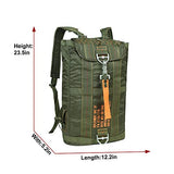 ARYMCAMOUSA AIR Force Parachute Buckles Hook Water Resistant Rucksacks Nylon Large Tactical Backpack Deployment Bag #7 for Military Camping Hunting Hiking Motorbike Travelling Gym