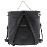 Kenneth Cole Reaction Womens Kayla Faux Leather Casual Backpack Black Medium