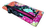 Vera Bradley Trifold Wallet (Ziggy Zinnia With Pink Interiors)