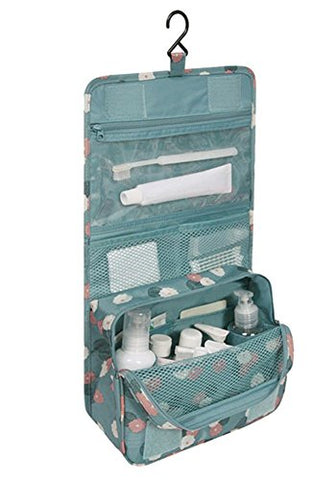 Damara Portable Folding Travel Bag Organiser Insert Tidy Cosmetic Pocket,Blue