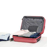 Amazonbasics Hybrid Hard-Softside Expandable Spinner Suitcase, 20-Inch Carry-On, Pink