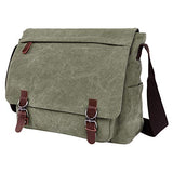 ABage Men's Messenger Bag Canvas Laptop Bookbag Courier Satchel Weekender Side Crossbody Bag,