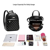 Cute Mini Leather Backpack Fashion Small Daypacks Purse for Teen Girls and Women (Bronze)