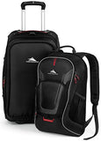 High Sierra At7 Outdoor Rolling Backpack, Black, 22-Inch