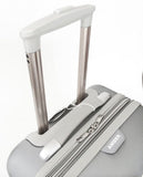 3Pc Luggage Set Hardside Rolling 4 Wheel Spinner Upright Carryon Travel Silver