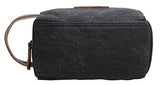 Canvas Travel Toiletry Organizer Shaving Dopp Kit Cosmetic Makeup Bag 9 Inch #B4 (grey)