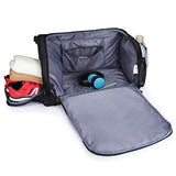 G4Free Sports Gym Bag with Shoes Compartment 45L Travel Duffel Bag U Shape Zipper Duffles for Men &